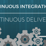 Two software engineers collaborating on a CI/CD pipeline dashboard, with code merge icons and automated build status indicators. Keywords: hire continuous integration engineers, expert DevOps engineers.