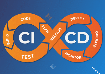 Hire Top Jenkins and GitLab CI/CD experts standing in front of a DevOps pipeline dashboard