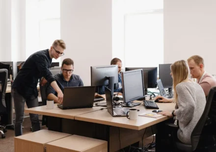 TechLynx US team of expert Custom API Developers working on seamless cloud-based software integration and API architecture.