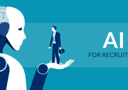 A futuristic digital illustration featuring a glowing human brain interconnected with neural networks, data streams, and machine learning pipelines. Robotic arms and coding interfaces surround the brain, symbolizing the fusion of human intelligence with automation. Overlaid text reads "How to Recruit Engineers for AI-Powered Applications." The image represents the strategic approach needed to attract top talent specializing in AI-Powered development.