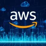 A detailed illustration featuring a resume document being examined under a magnifying glass, with highlighted sections revealing AWS service icons—EC2, S3, Lambda, RDS, and VPC. A layered architecture diagram with connected AWS components floats beside the resume, while checkmarks and rating stars indicate evaluated skills. Overlaid text reads "How to Identify Strong AWS Architecture Experience on a Resume." The image represents a recruiter's guide to spotting genuine AWS Architecture expertise among candidate applications.