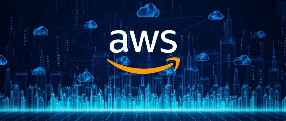 A detailed illustration featuring a resume document being examined under a magnifying glass, with highlighted sections revealing AWS service icons—EC2, S3, Lambda, RDS, and VPC. A layered architecture diagram with connected AWS components floats beside the resume, while checkmarks and rating stars indicate evaluated skills. Overlaid text reads "How to Identify Strong AWS Architecture Experience on a Resume." The image represents a recruiter's guide to spotting genuine AWS Architecture expertise among candidate applications.