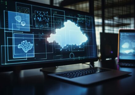 A futuristic illustration featuring robotic arms and AI-driven gears automating repetitive cloud tasks, with pipelines flowing seamlessly between code repositories, testing environments, and production servers. A human engineer oversees the process from a control dashboard, highlighting collaboration between people and machines. Overlaid text reads "Why Automation Skills Matter in Cloud Engineering Recruitment." The image represents how Automation Skills have become essential for modern cloud engineering roles.
