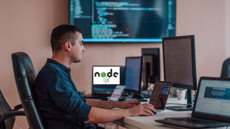 A dynamic illustration featuring the Node.js logo at the center, surrounded by interconnected server nodes, real-time data streams, and a rising performance graph. Icons representing non-blocking I/O, event-driven architecture, and microservices highlight key capabilities. A silhouette of a developer overseeing the system emphasizes expertise, while overlaid text reads "How Node.js Talent Supports High-Performance Web Applications." The image represents the critical role of skilled Node.js Talent in building fast, scalable web solutions.
