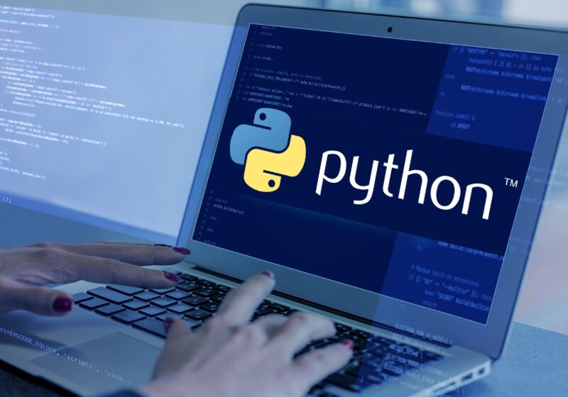 An illustration featuring a Python logo integrated into a backend server architecture, with interconnected database cylinders, API endpoints, and microservice nodes. A hiring manager silhouette reviews a candidate profile on a tablet, while code snippets using Django and FastAPI float in the background. A magnifying glass highlights key skill indicators like scalability, security, and performance. Overlaid text reads "What Hiring Managers Should Know About Python Backend Talent." The image represents the essential insights for evaluating Python Backend Talent.